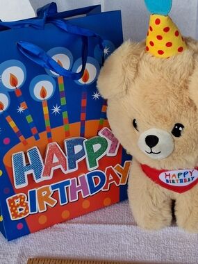 American Greetings Birthday Bear Plush with Gift Bag